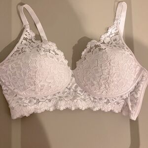 Elegant White Lace Bralette